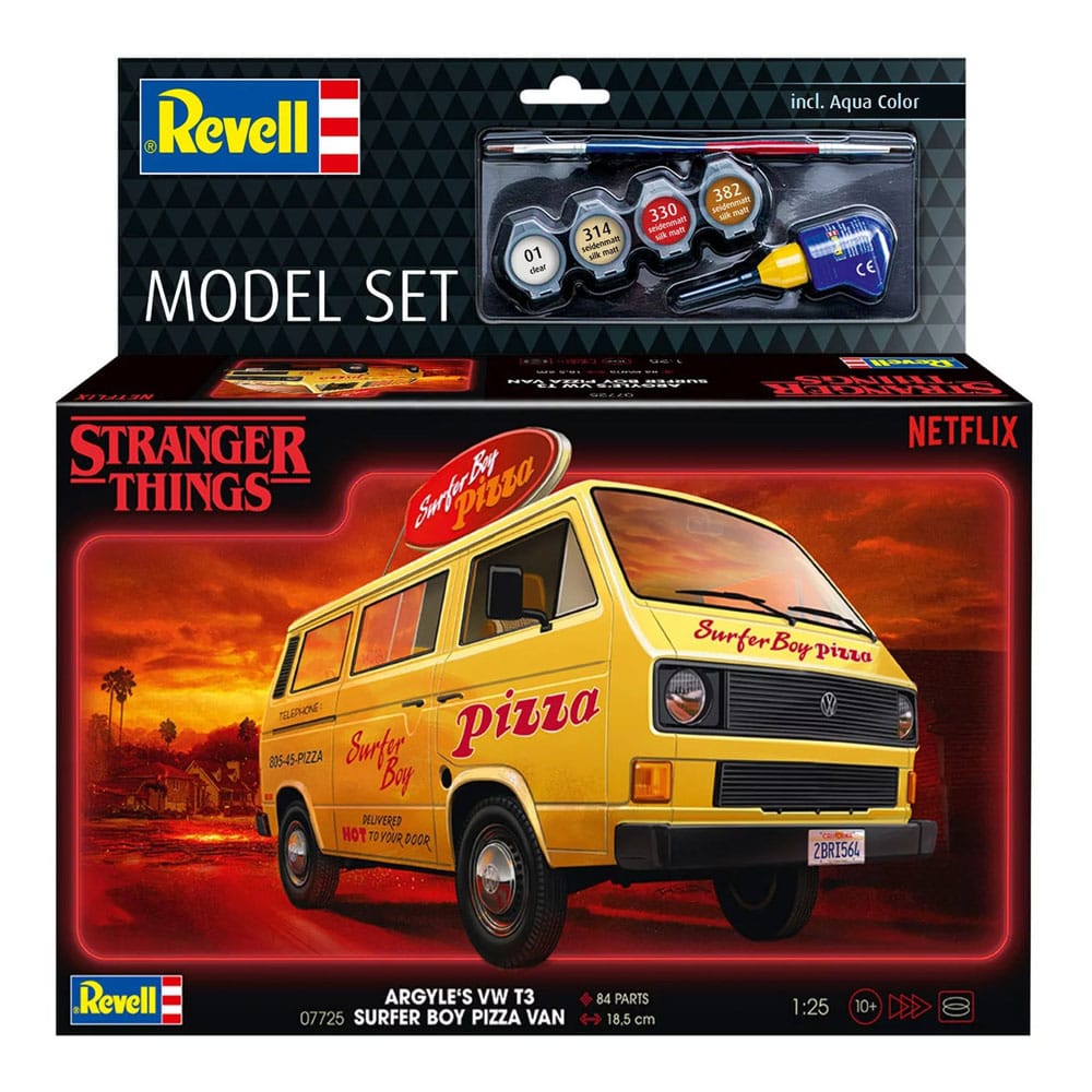 Stranger Things Modellbausatz-Set 1/25 VW T3 Bus Surfer Boy (Aqua Color) 19 cm Image 4