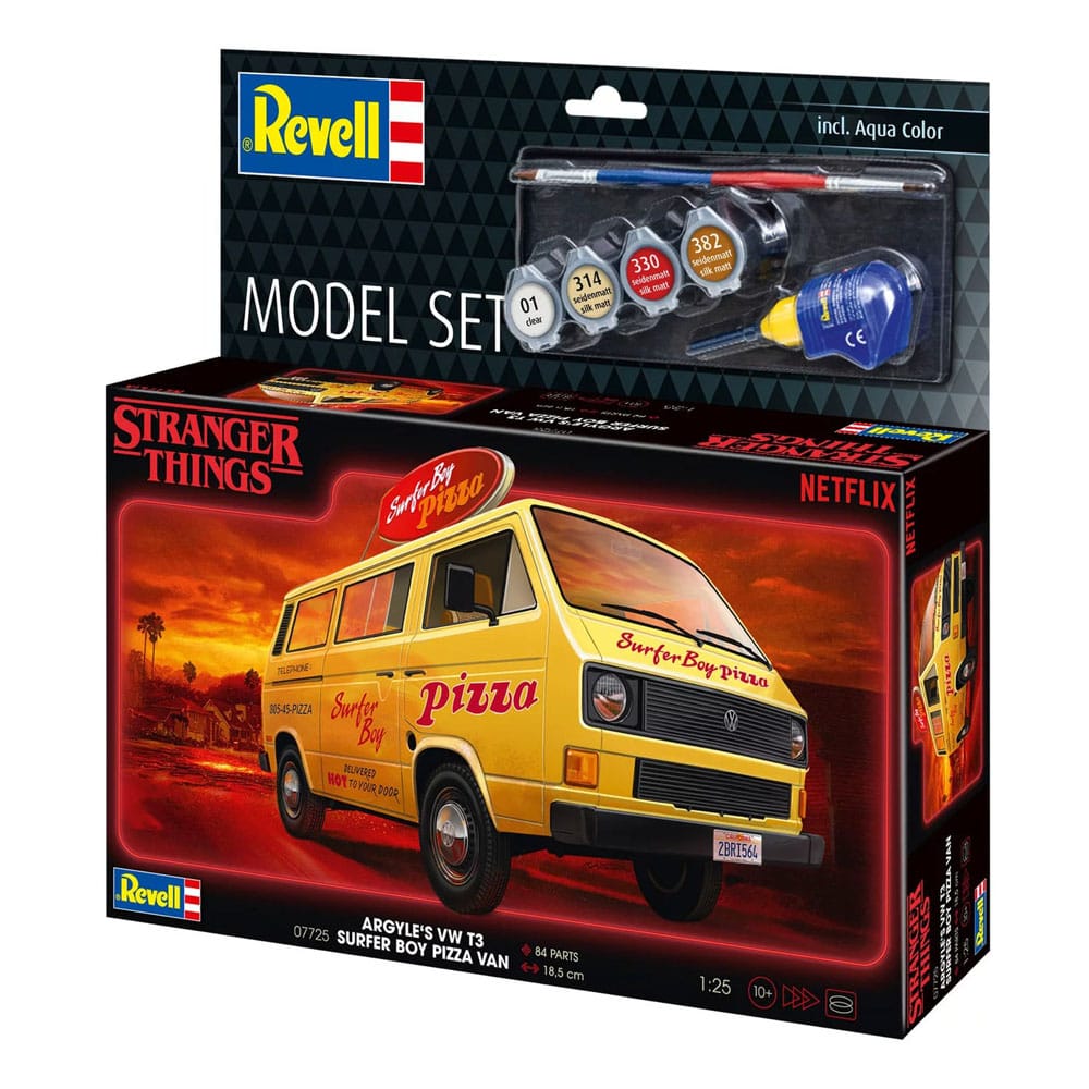 Stranger Things Modellbausatz-Set 1/25 VW T3 Bus Surfer Boy (Aqua Color) 19 cm Image 5