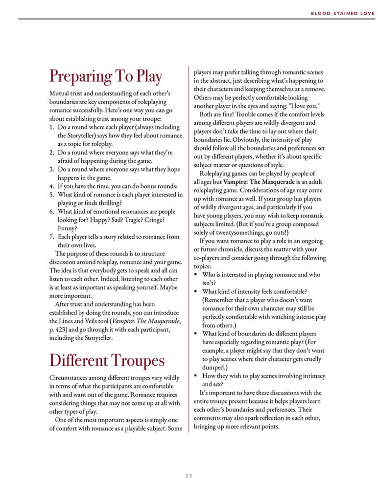 Vampire: The Masquerade 5th Edition RPG Buch Blood-Stained Love Sourcebook *Englische Version* Image 4