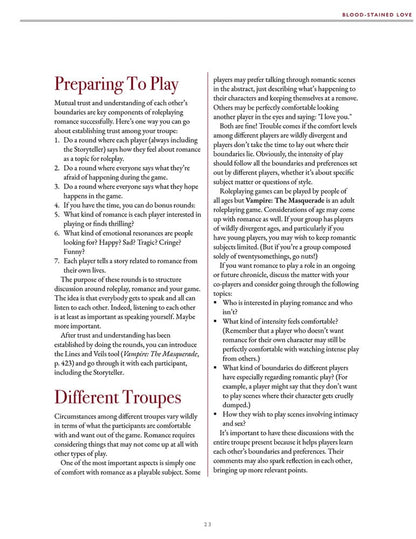Vampire: The Masquerade 5th Edition RPG Buch Blood-Stained Love Sourcebook *Englische Version* Image 4