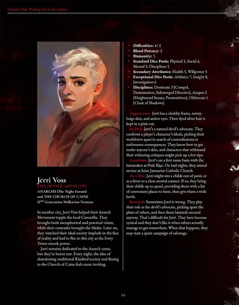 Vampire: The Masquerade 5th Edition RPG Buch The Crimson Gutter Chronicle Book *Englische Version* Image 4