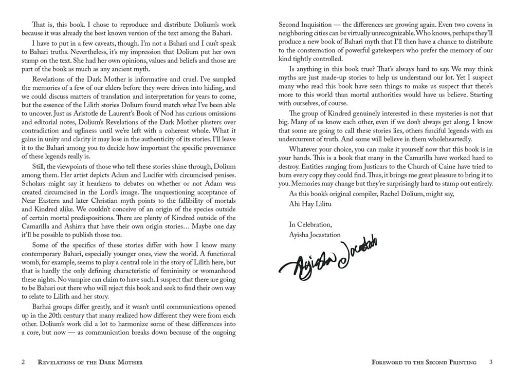 Vampire: The Masquerade 5th Edition RPG Buch Revelations of the Dark Mother Accessory *Englische Version* Image 7