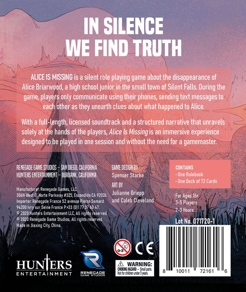 Alice is Missing RPG Silent Rollenspiel *Englische Version* Image 3
