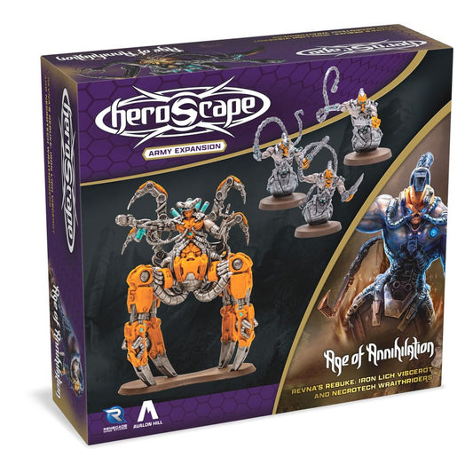 Heroscape Erweiterung Revna's Rebuke: Iron Lich Viscerot and Necrotech Wraithriders Army *Englische Version* Image 1