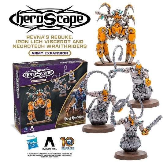 Heroscape Erweiterung Revna's Rebuke: Iron Lich Viscerot and Necrotech Wraithriders Army *Englische Version* Image 2