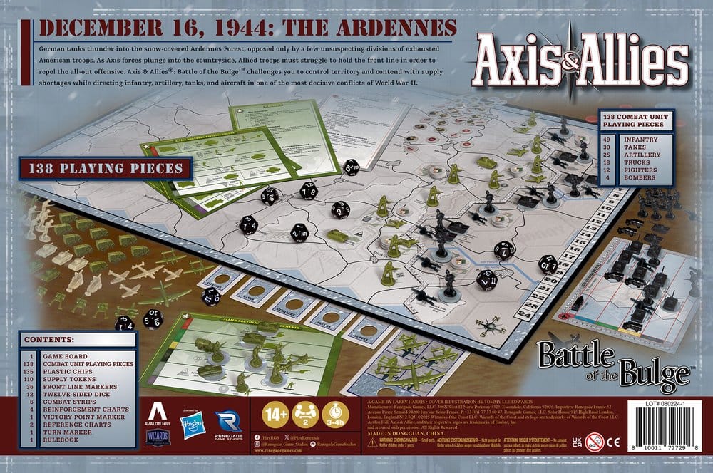 Avalon Hill Brettspiel Axis & Allies: Battle of the Bulge *Englische Version* Image 2