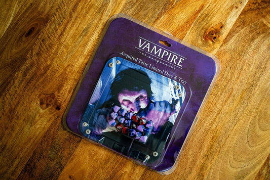Vampire: The Masquerade 5th Edition RPG Acquired Taste limitierte Würfel mit Würfeltablett Image