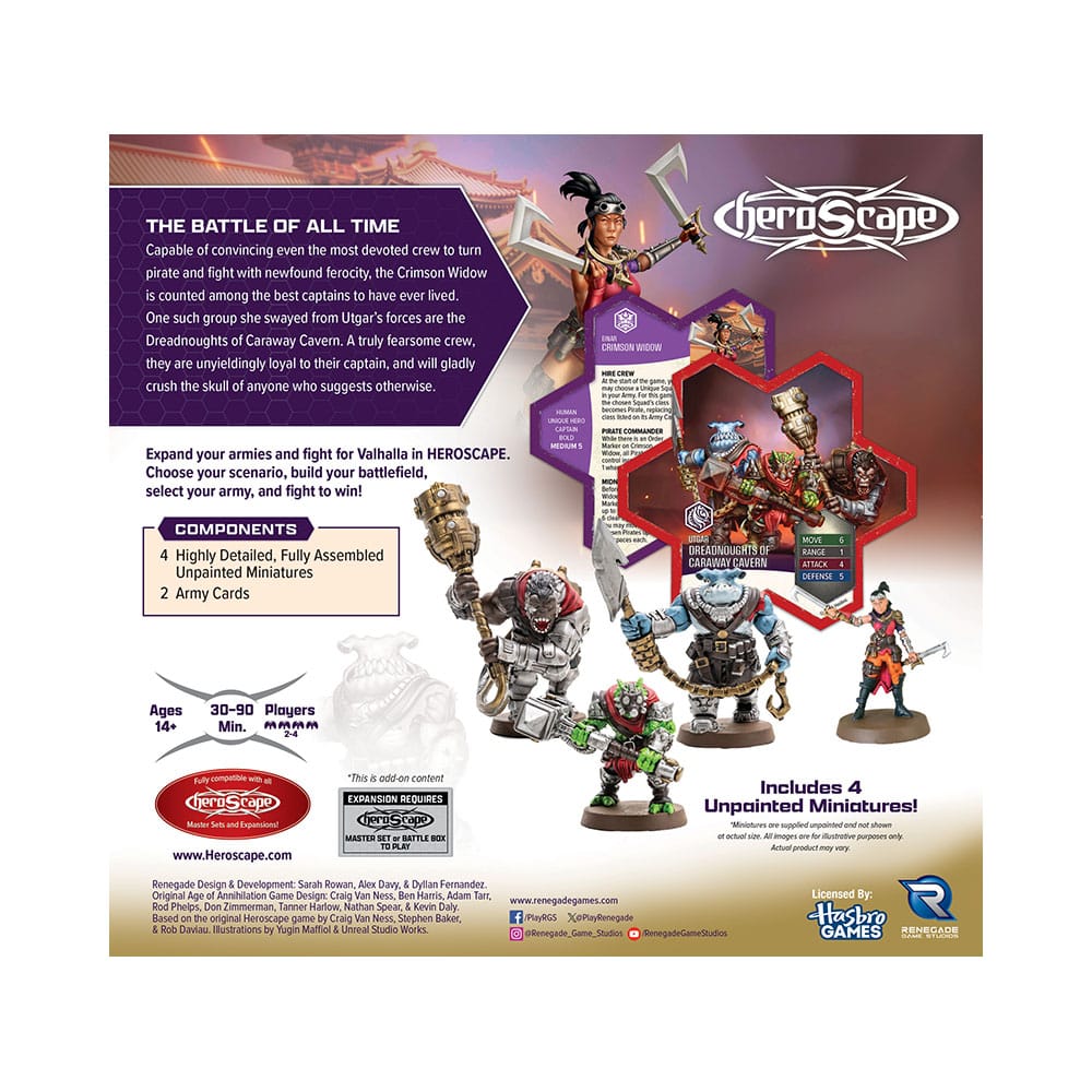 Heroscape Armeeerweiterung Embers of War: Crimson Widow & Dreadnoughts of Caraway Cavern *Englische Version* Image 2