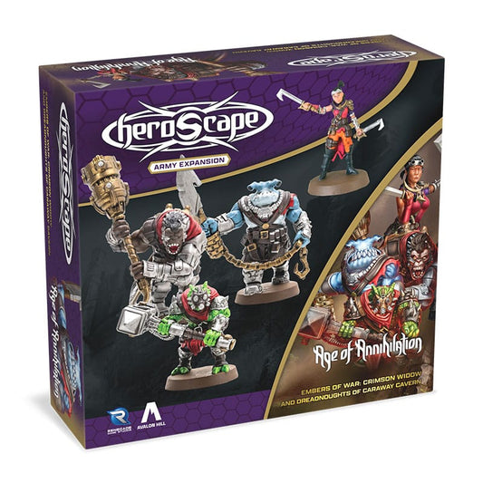 Heroscape Armeeerweiterung Embers of War: Crimson Widow & Dreadnoughts of Caraway Cavern *Englische Version* Image 1