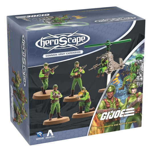 G.I.Joe Heroscape Armeeerweiterung Greenshirts & Battle Copter (Common) *Englische Version* Image