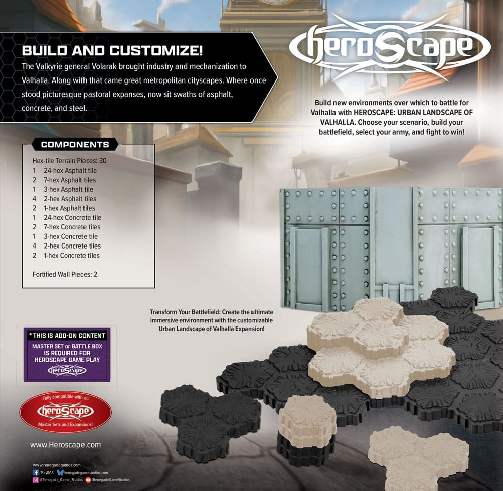 Heroscape Terrain-Erweiterung The Urban Landscape of Valhalla *Englische Version* Image 2