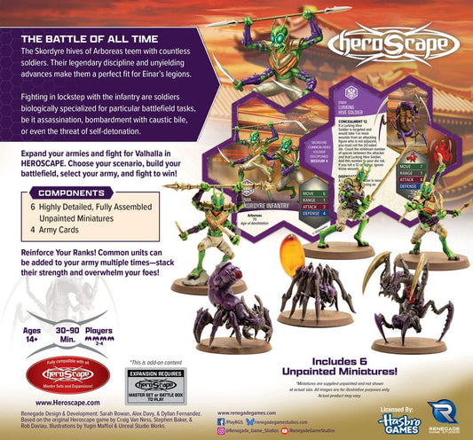 Heroscape Armeeerweiterung Age of Annihilation Skordyre Soldiers (Common) *Englische Version* Image 2