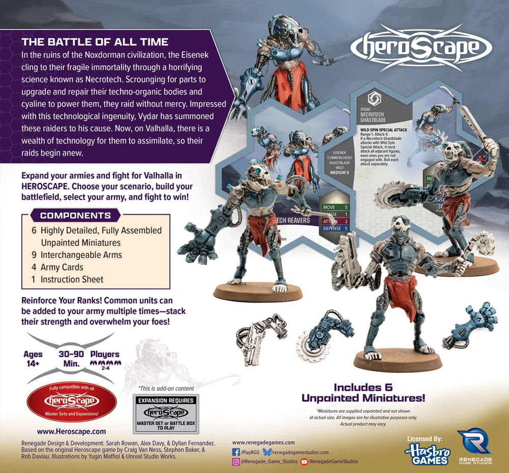 Heroscape Armeeerweiterung Age of Annihilation Upgraded Necrotech Reavers (Common) *Englische Version* Image 2