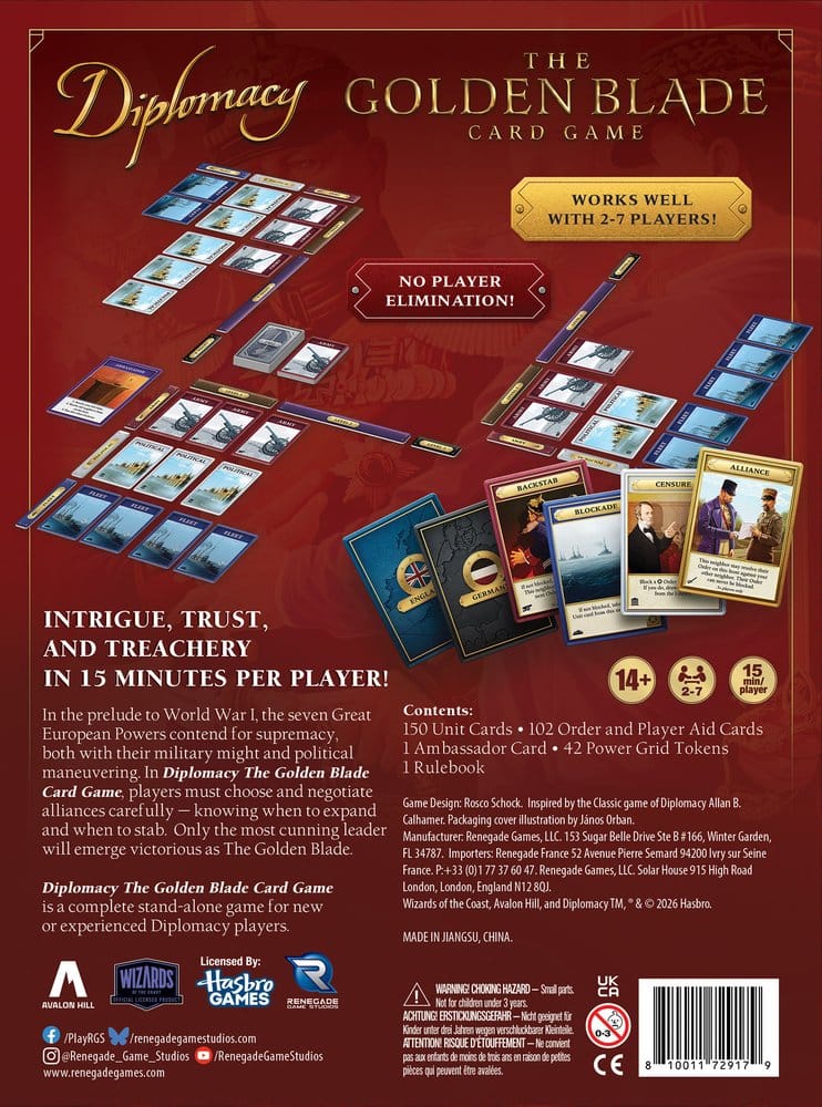 Diplomacy: The Golden Blade Kartenspiel *Englische Version* Image 2