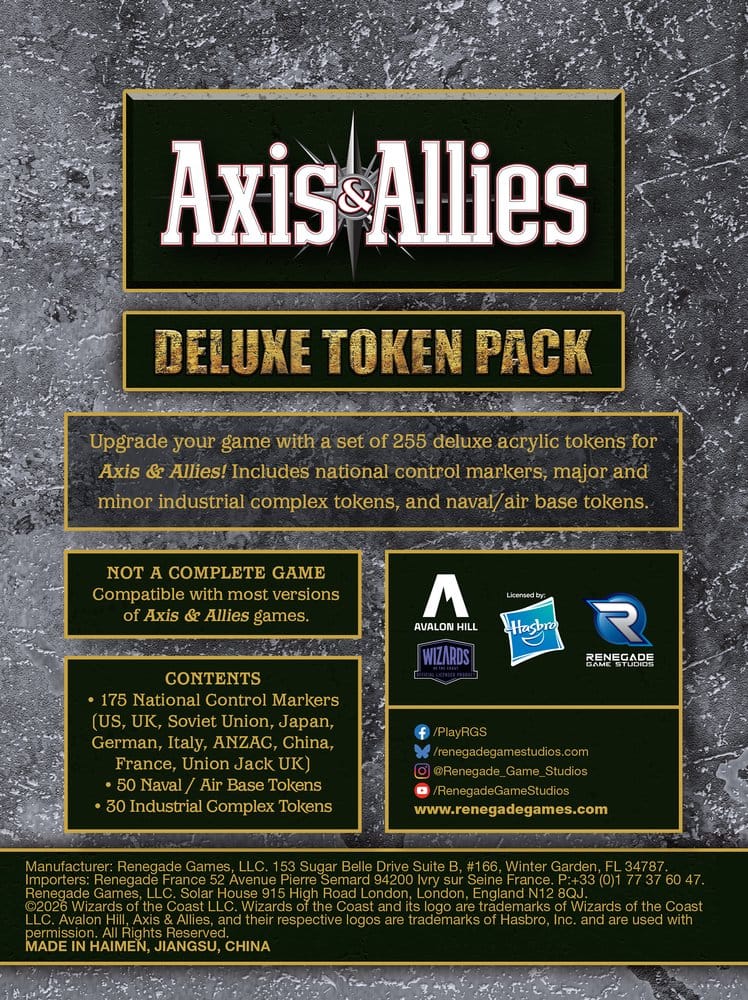 Axis & Allies Deluxe Token-Pack *Englische Version* Image 2
