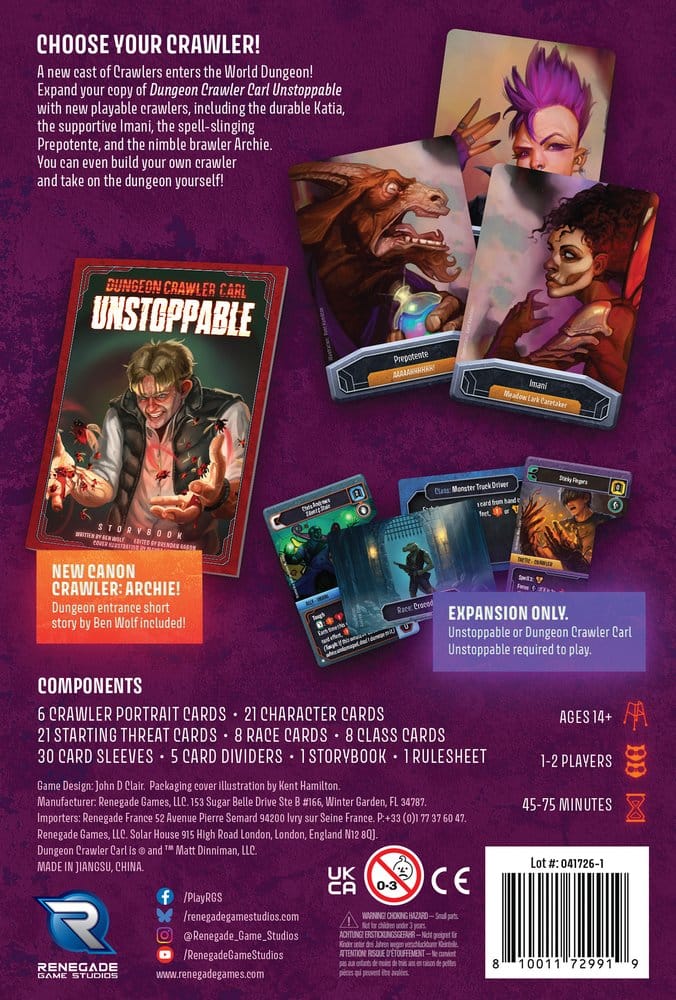 Dungeon Crawler Carl Unstoppable: Crawler Chaos Erweiterung *Englische Version* Image 2
