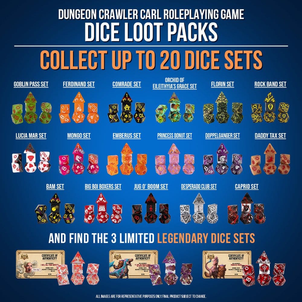 Dungeon Crawler Carl Würfel Blind Box Display (20) Image 2
