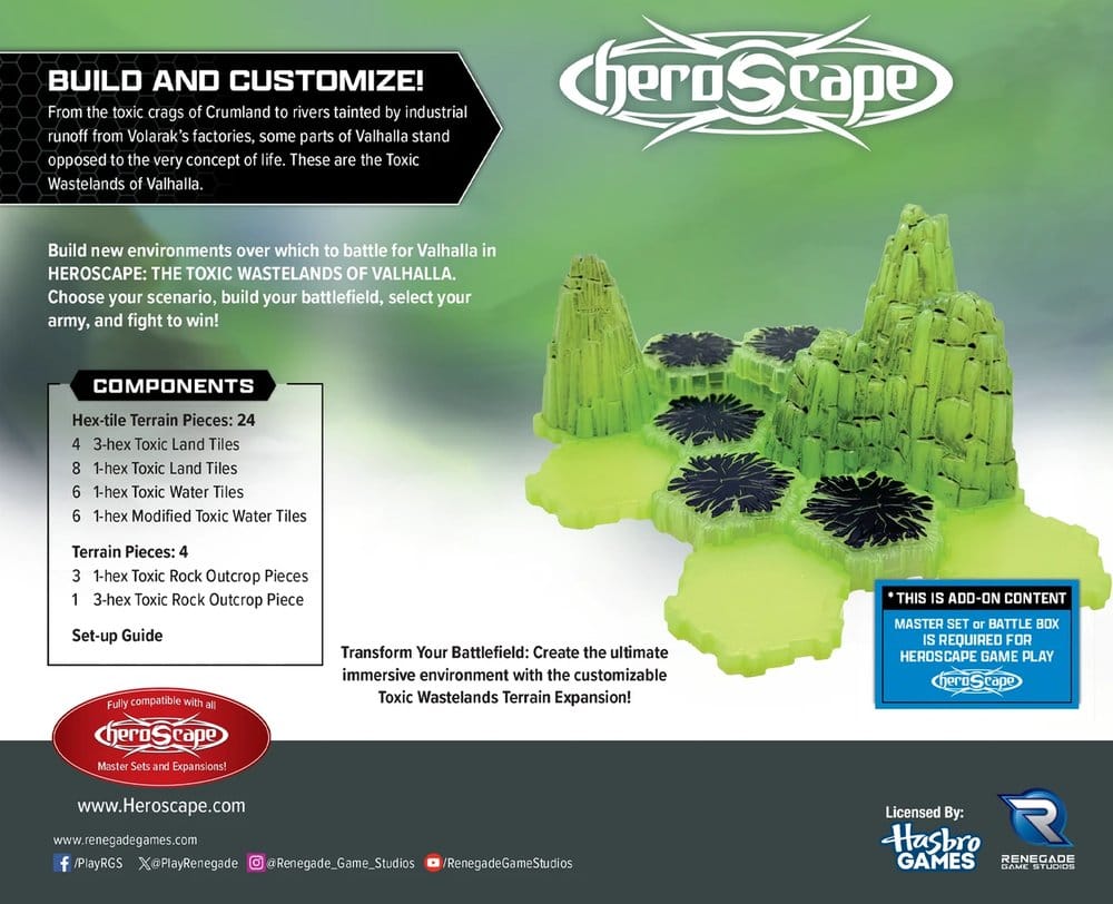 Heroscape Geländeerweiterung Toxic Wastelands of Valhalla *Englische Version* Image 2