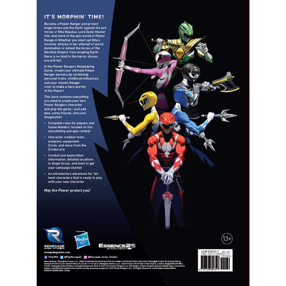 Power Rangers RPG Rulebook Core *Englische Version* Image 7
