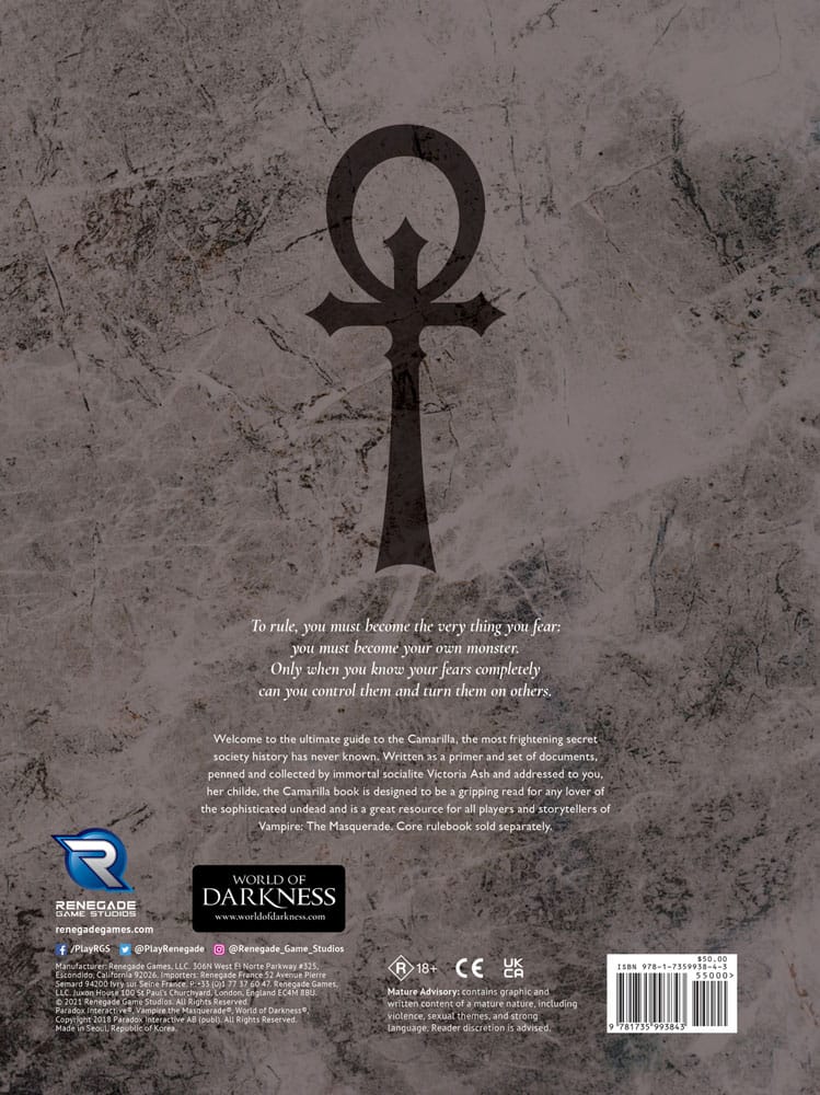 Vampire: The Masquerade 5th Edition RPG Buch Camarilla Sourcebook *Englische Version* Image 2