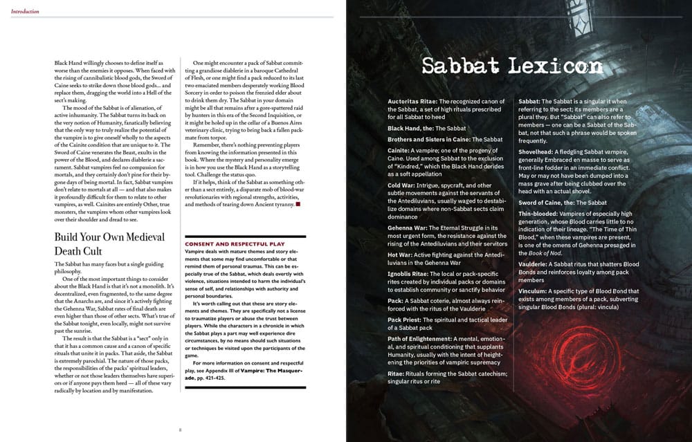 Vampire: The Masquerade 5th Edition RPG Buch Sabbat: The Black Hand Sourcebook *Englische Version* Image 4