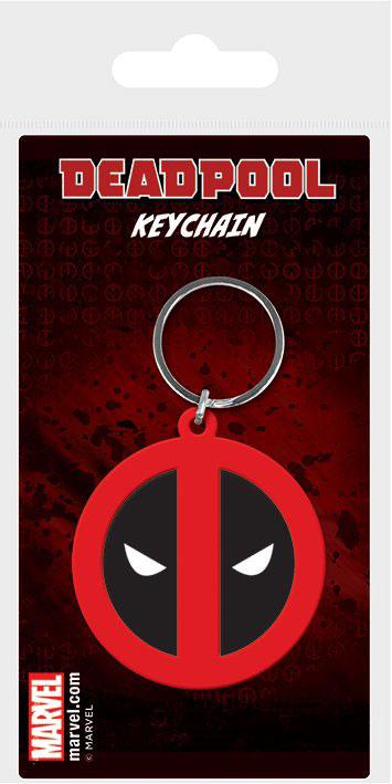 Marvel Comics Gummi-Schlüsselanhänger Deadpool Symbol 6 cm Image