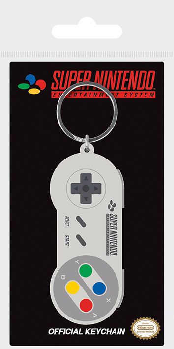 Nintendo Gummi-Schlüsselanhänger SNES Controller 6 cm Image