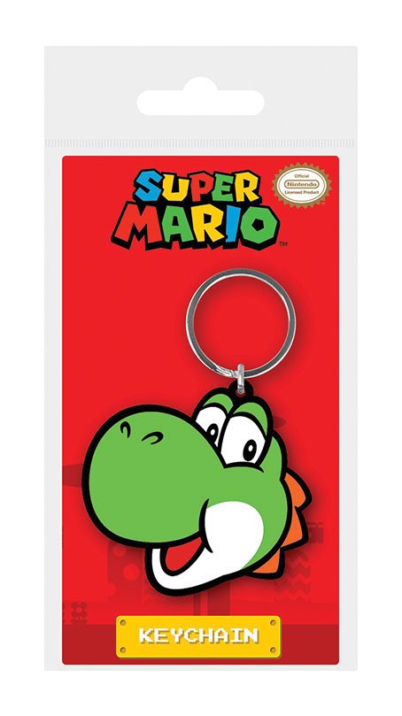 Super Mario Gummi-Schlüsselanhänger Yoshi 6 cm Image