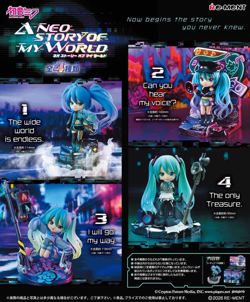 Hatsune Miku Minifiguren Neo Story 12 cm Blind Box Display (4) Image 1