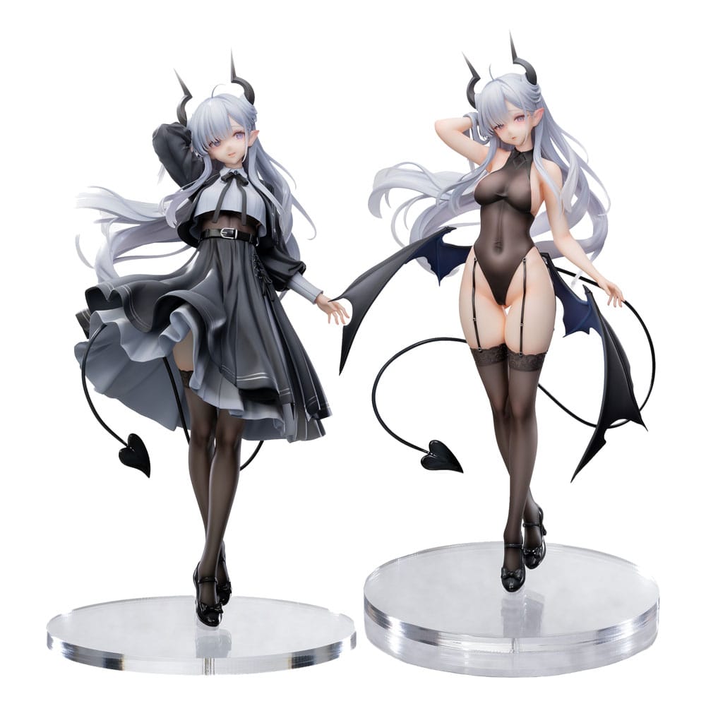 Original Character Fantasias Series Statue 1/6 2er Set Thea-chan Apprentice Succubus Ver. (Regular Outfit & Underwear Edition) 29 cm Image 1