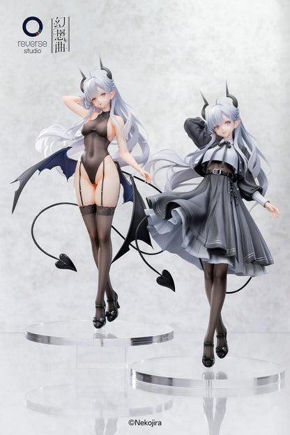 Original Character Fantasias Series Statue 1/6 2er Set Thea-chan Apprentice Succubus Ver. (Regular Outfit & Underwear Edition) 29 cm Image 15