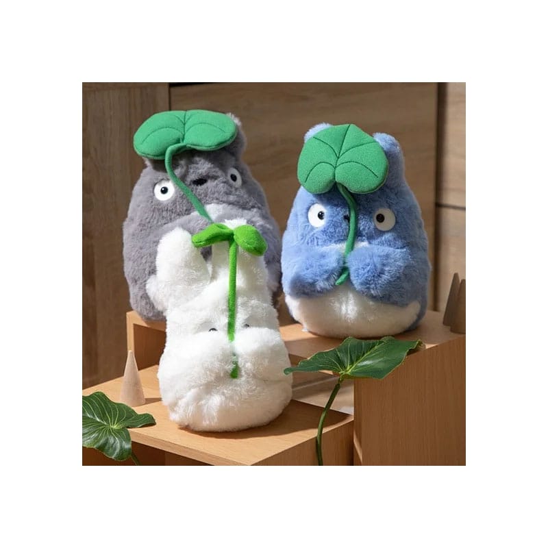 Mein Nachbar Totoro Nakayoshi Plüschfigur Small Totoro with leaf 19 cm Image 2