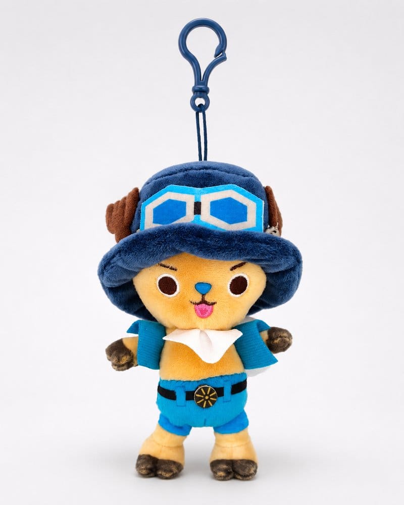 One Piece Plüsch Schlüsselanhänger Chopper x Sabo 11 cm Image
