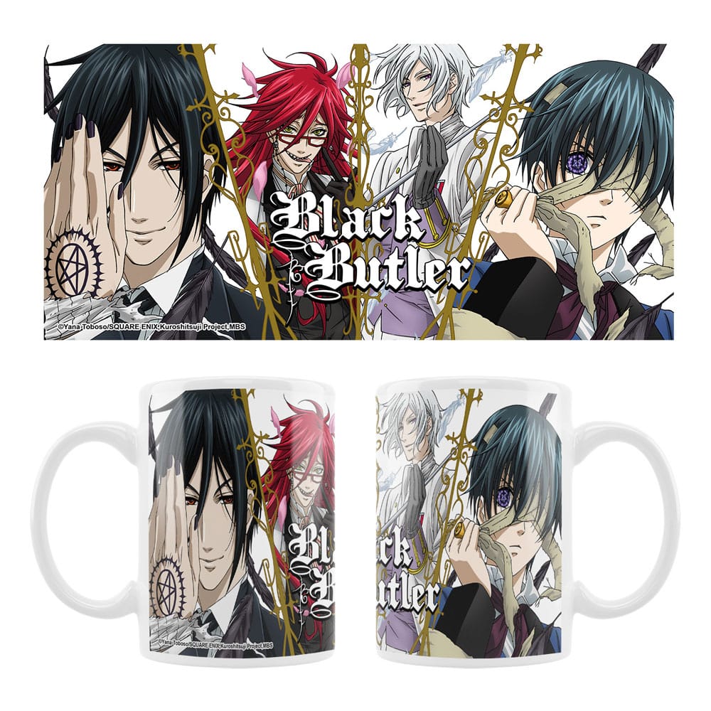 Black Butler Keramiktasse Sebastian, Grell, Ash, Ciel Image