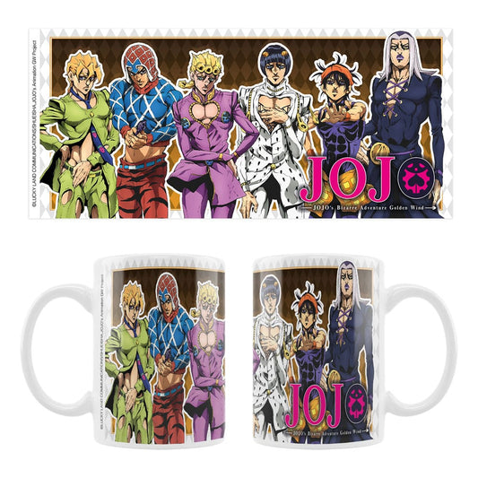 JoJo´s Bizarre Adventure Part 5: Golden Wind Keramiktasse Main Characters Image