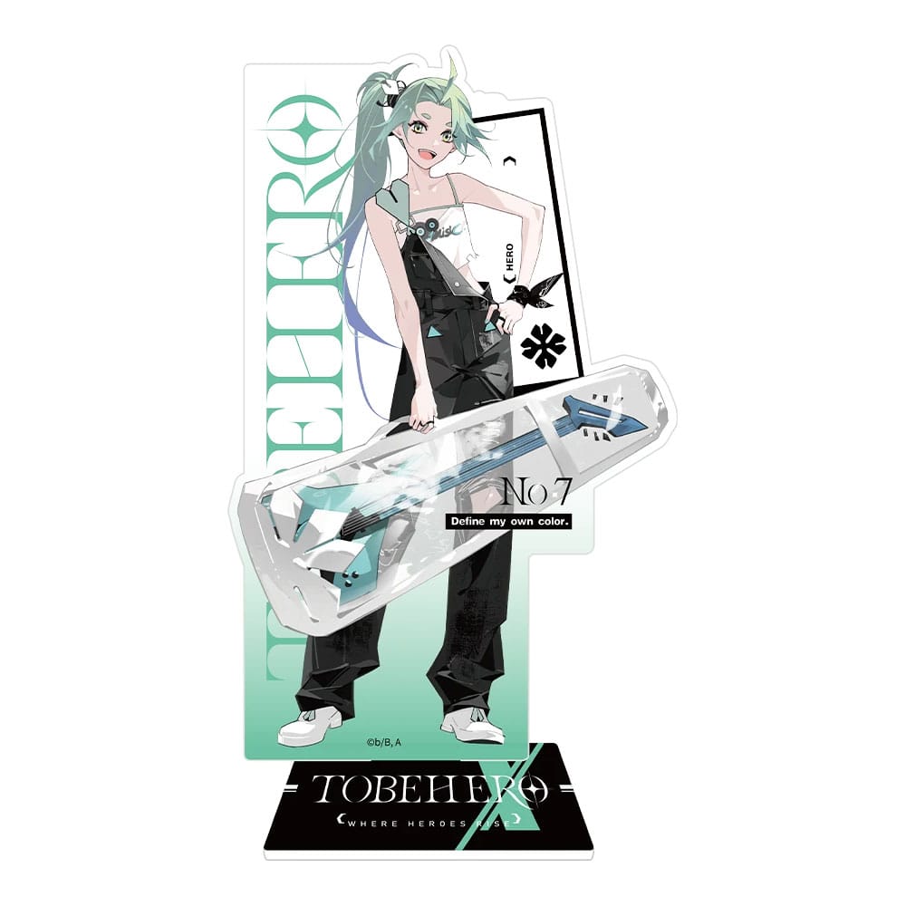 To Be Hero X Acryl-Aufsteller Hero Show Series Lucky Cyan 17 cm Image 1