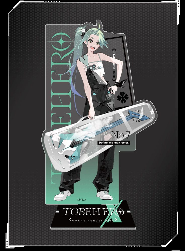 To Be Hero X Acryl-Aufsteller Hero Show Series Lucky Cyan 17 cm Image 2
