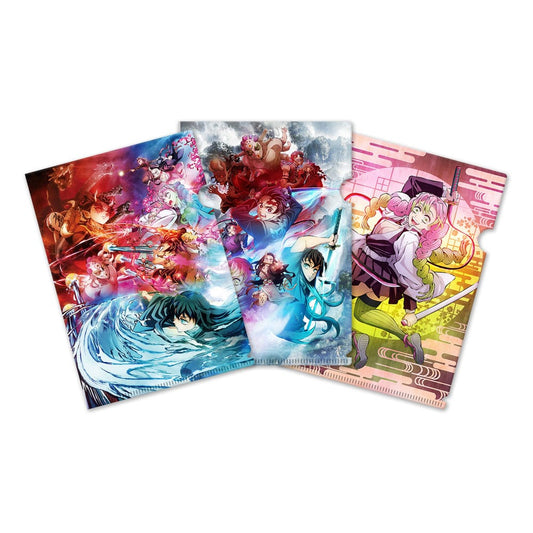 Demon Slayer: Kimetsu no Yaiba Klarsichthüllen 3er-Set 01 Image