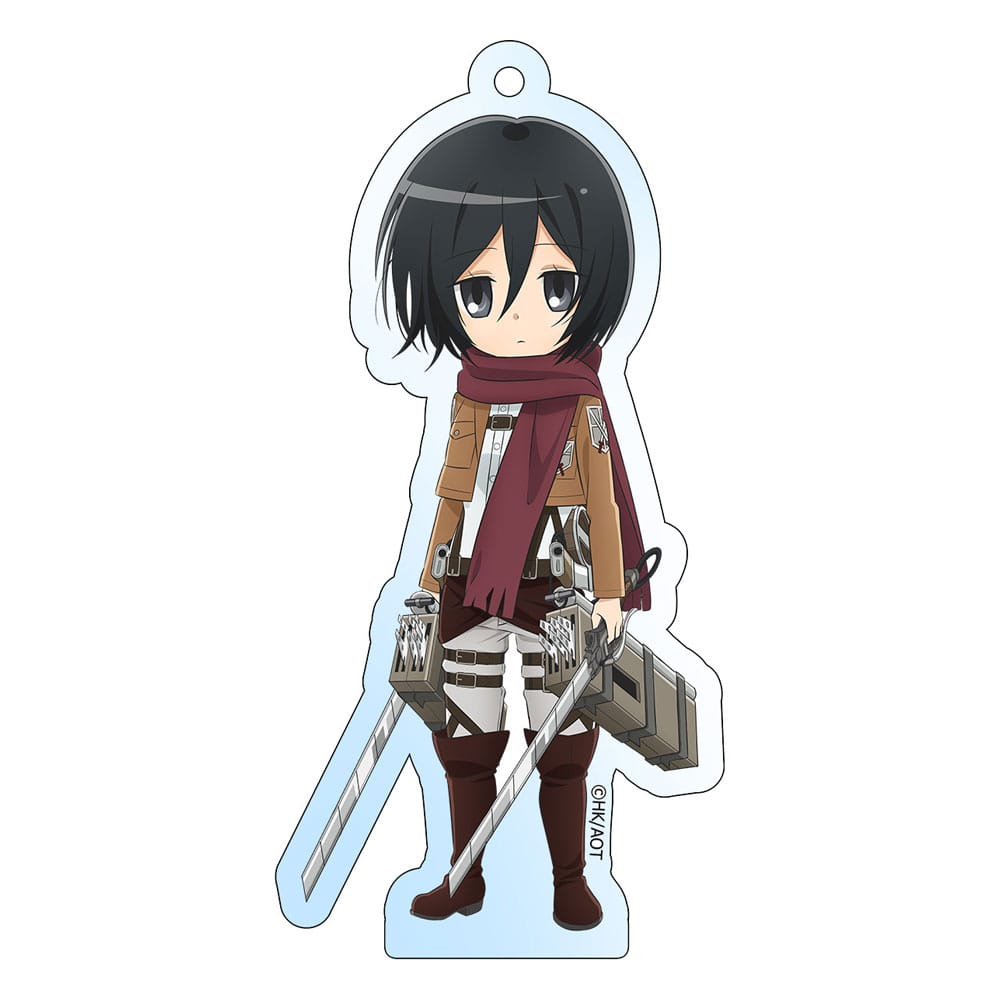 Attack on Titan Acryl Schlüsselanhänger Mikasa Holographic 8 cm Image