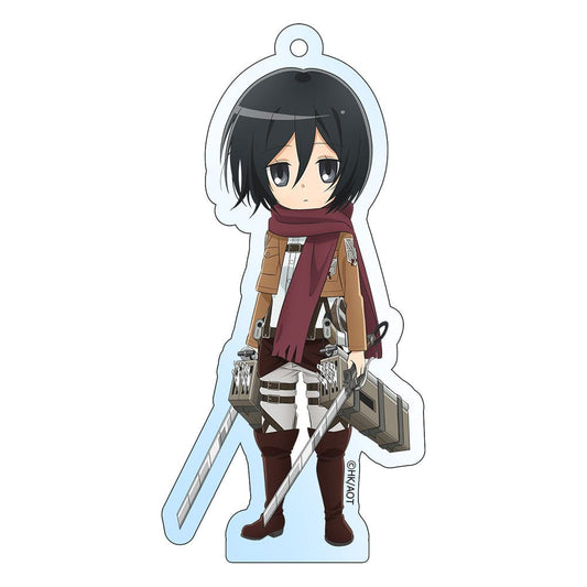 Attack on Titan Acryl Schlüsselanhänger Mikasa Holographic 8 cm Image