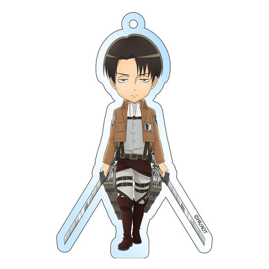 Attack on Titan Acryl Schlüsselanhänger Levi Holographic 8 cm Image
