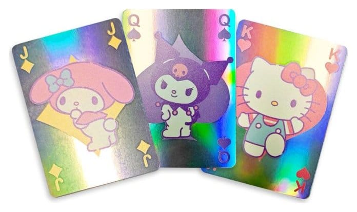 Sanrio Spielkarten Hello Kitty & Friends Cupcake French-suited Deck Holographic Image