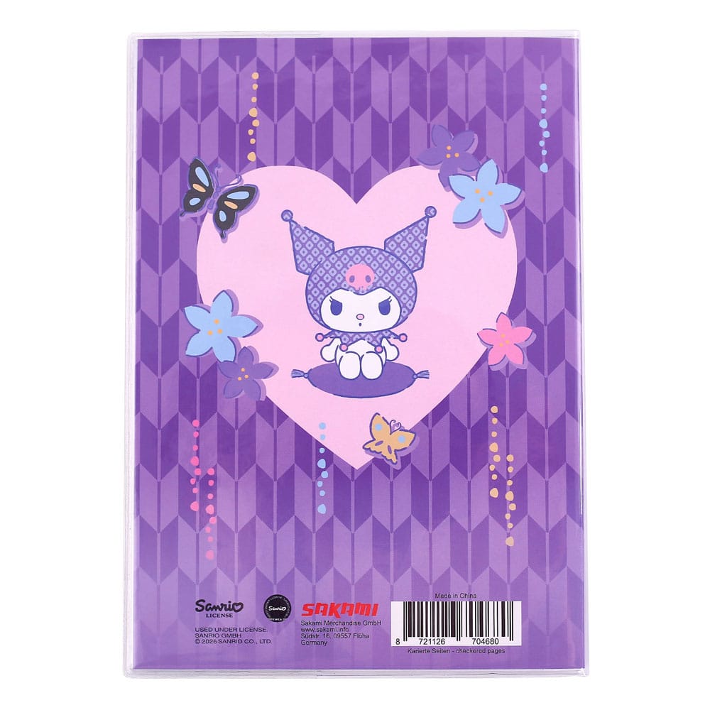 Sanrio Notizbuch Kuromi Japanese Holographic Checkered Image 2