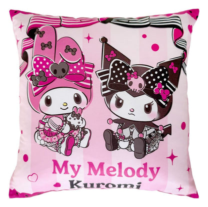 Sanrio Pink Black Party Series Kissen Kuromi & My Melody 35 x 35 cm Image 1