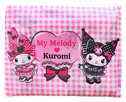 Sanrio Pink Black Party Series Tragetasche Kuromi & My Melody Foldable Image 3