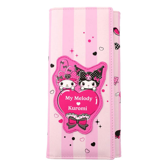 Sanrio Pink Black Party Series Geldbörse Kuromi & My Melody Image 1