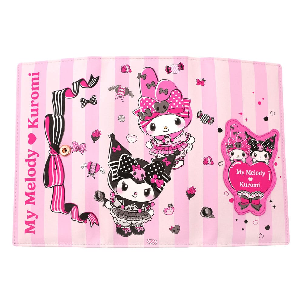 Sanrio Pink Black Party Series Geldbörse Kuromi & My Melody Image 3