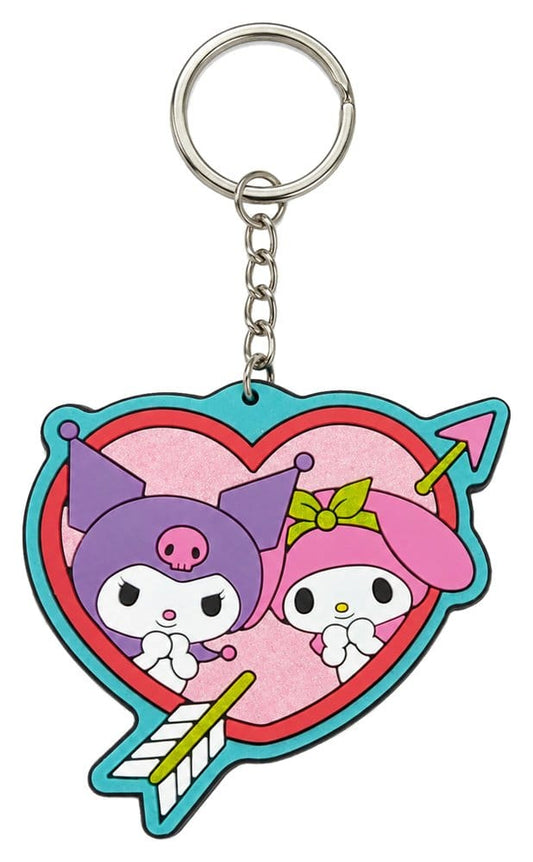 Sanrio Gummi-Schlüsselanhänger Kuromi & My Melody 6 cm Image
