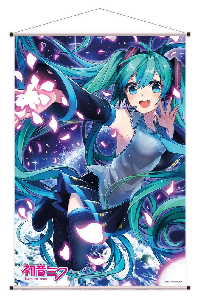 Hatsune Miku Wandrolle 07 Flower 60 x 90 cm Image