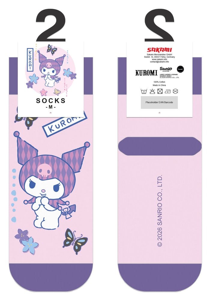 Sanrio Socken Kuromi Japanese Short 36-40 Image 2